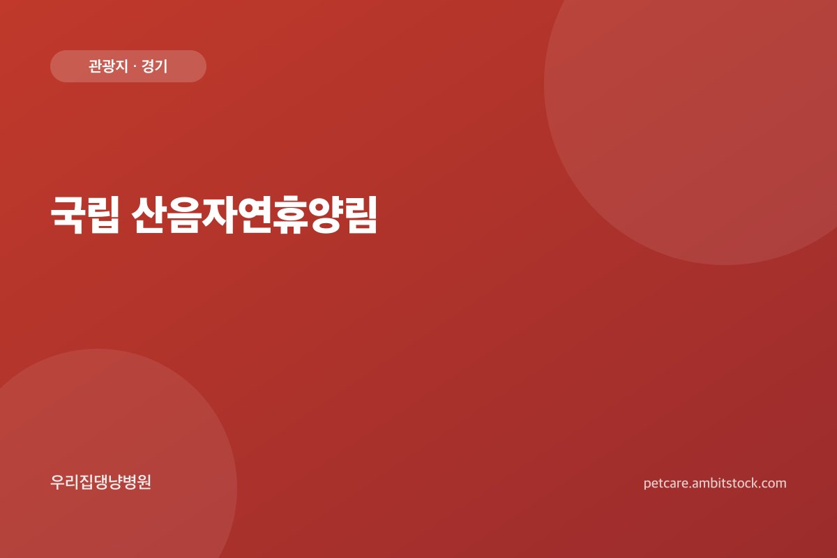 국립 산음자연휴양림