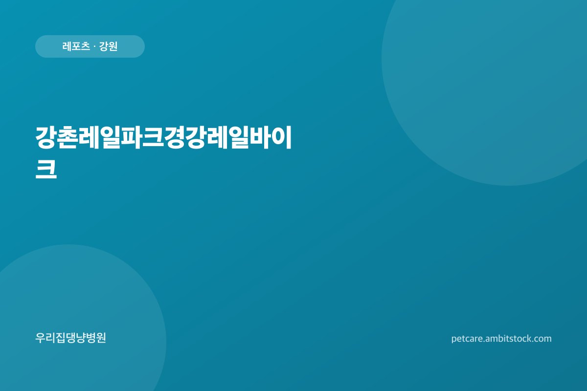 강촌레일파크경강레일바이크