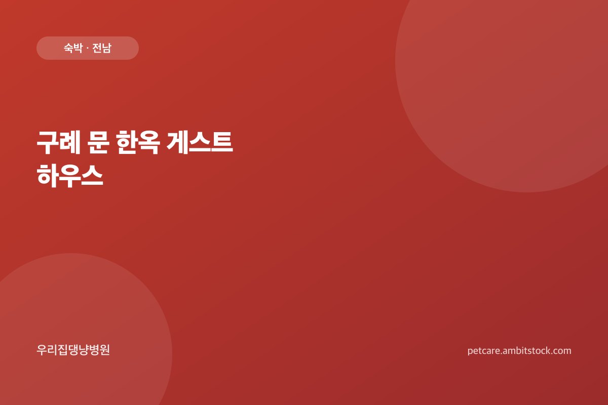 구례 문 한옥 게스트 하우스