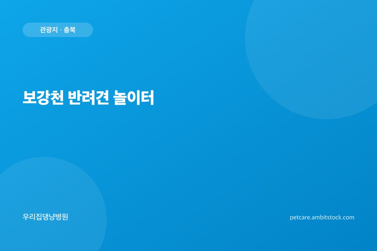 보강천 반려견 놀이터